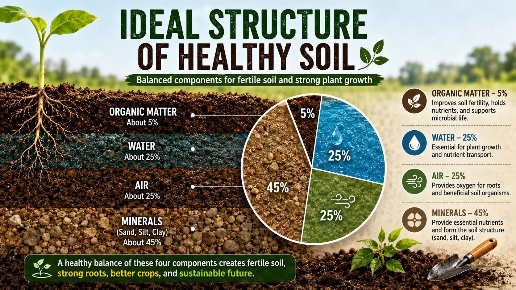 Ideal Structure of Healthy Soil