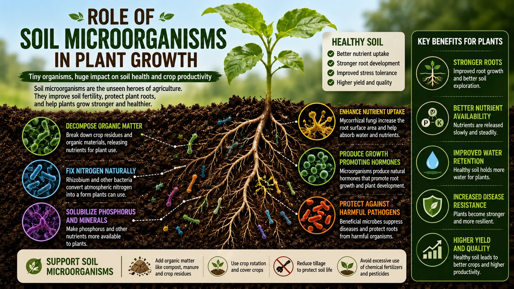 Role of Soil Microorganisms in Plant Growth