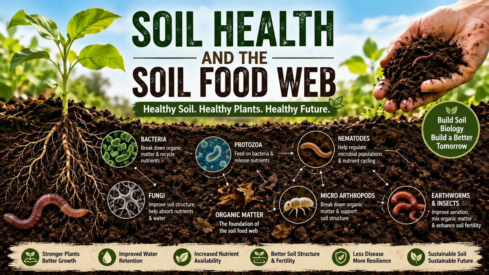 Soil Health and the Soil Food Web