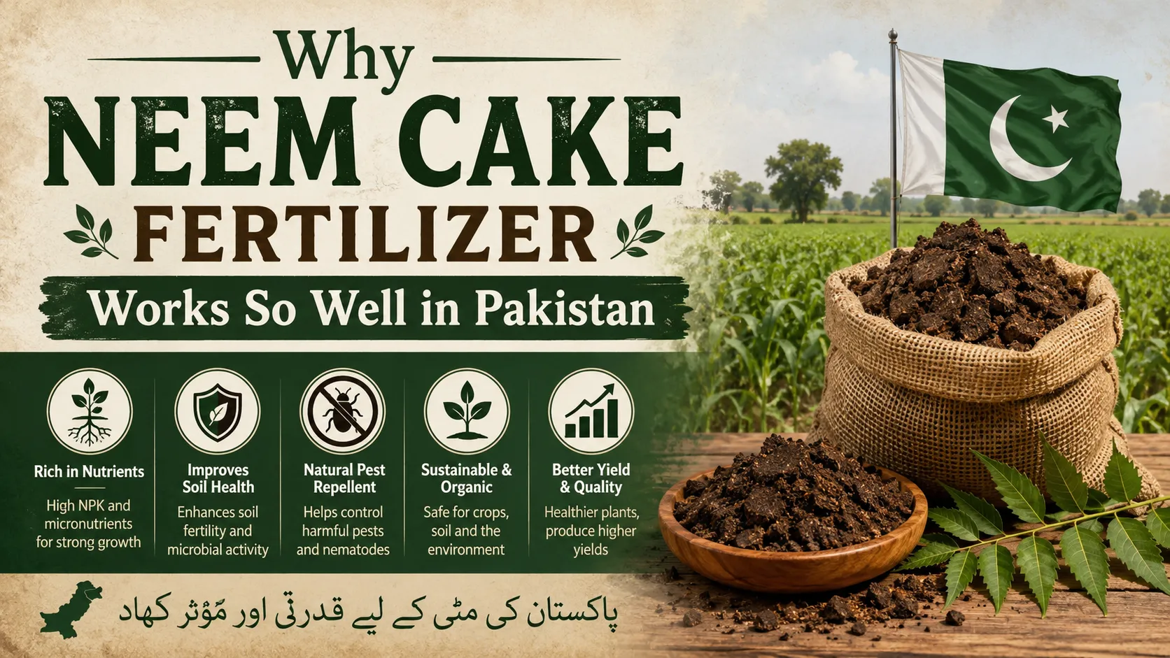 Why Neem Cake Fertilizer Works So Well in Pakistan