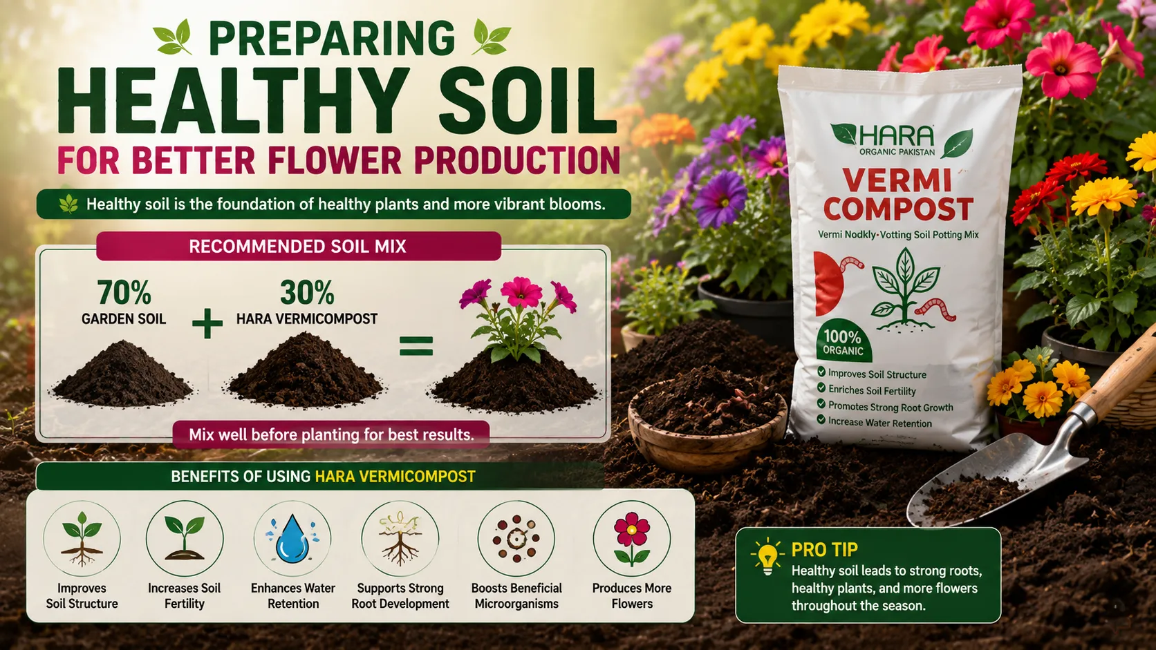 Preparing Healthy Soil for Better Flower Production