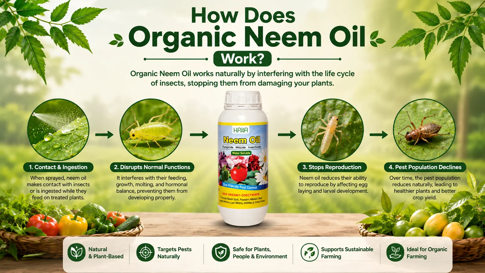 How Does Organic Neem Oil Work