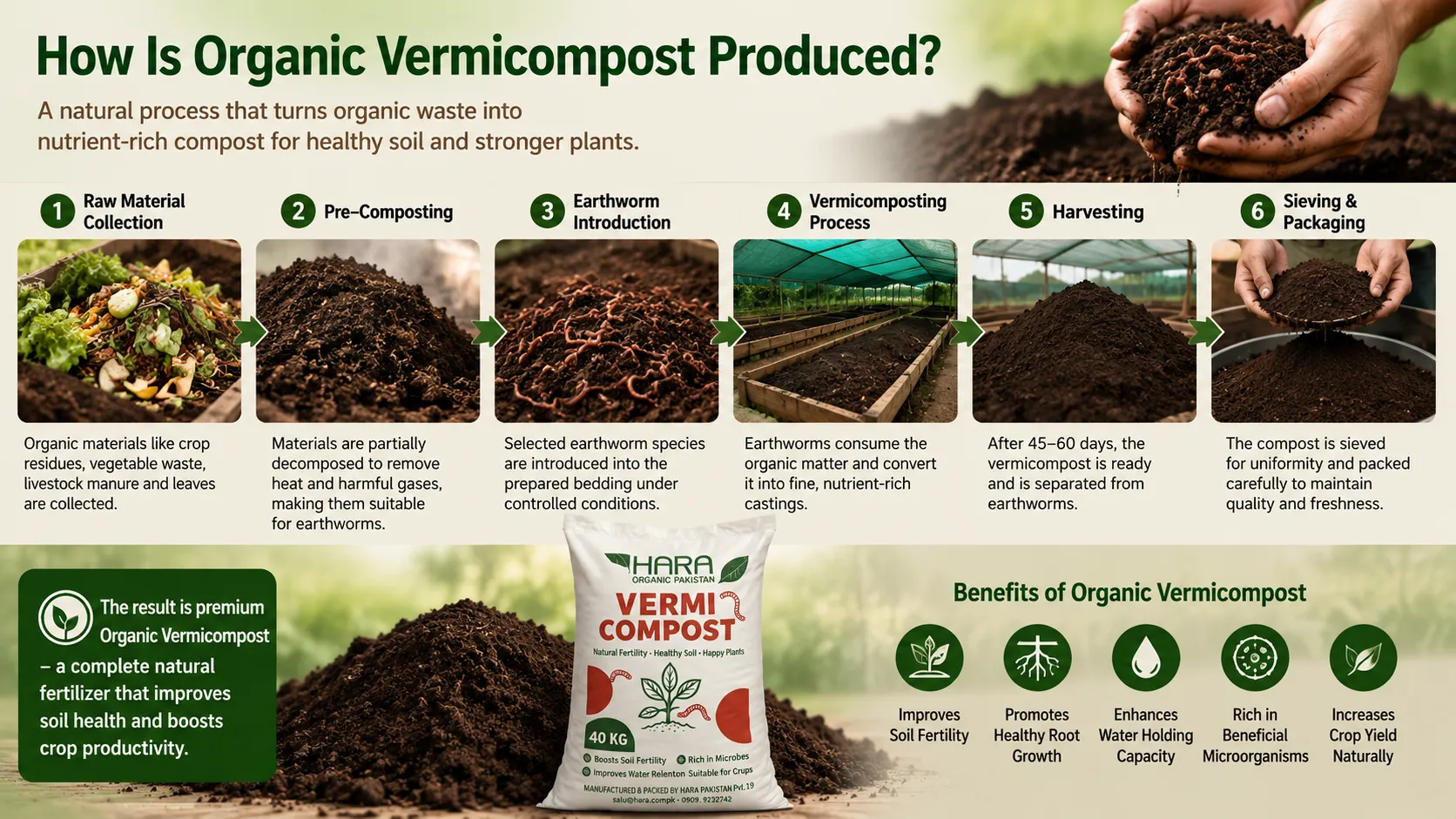 How Is Organic Vermicompost Produced