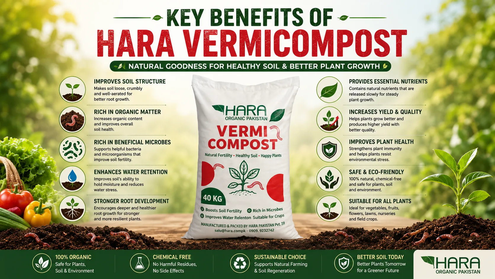 Key Benefits of Hara Vermicompost