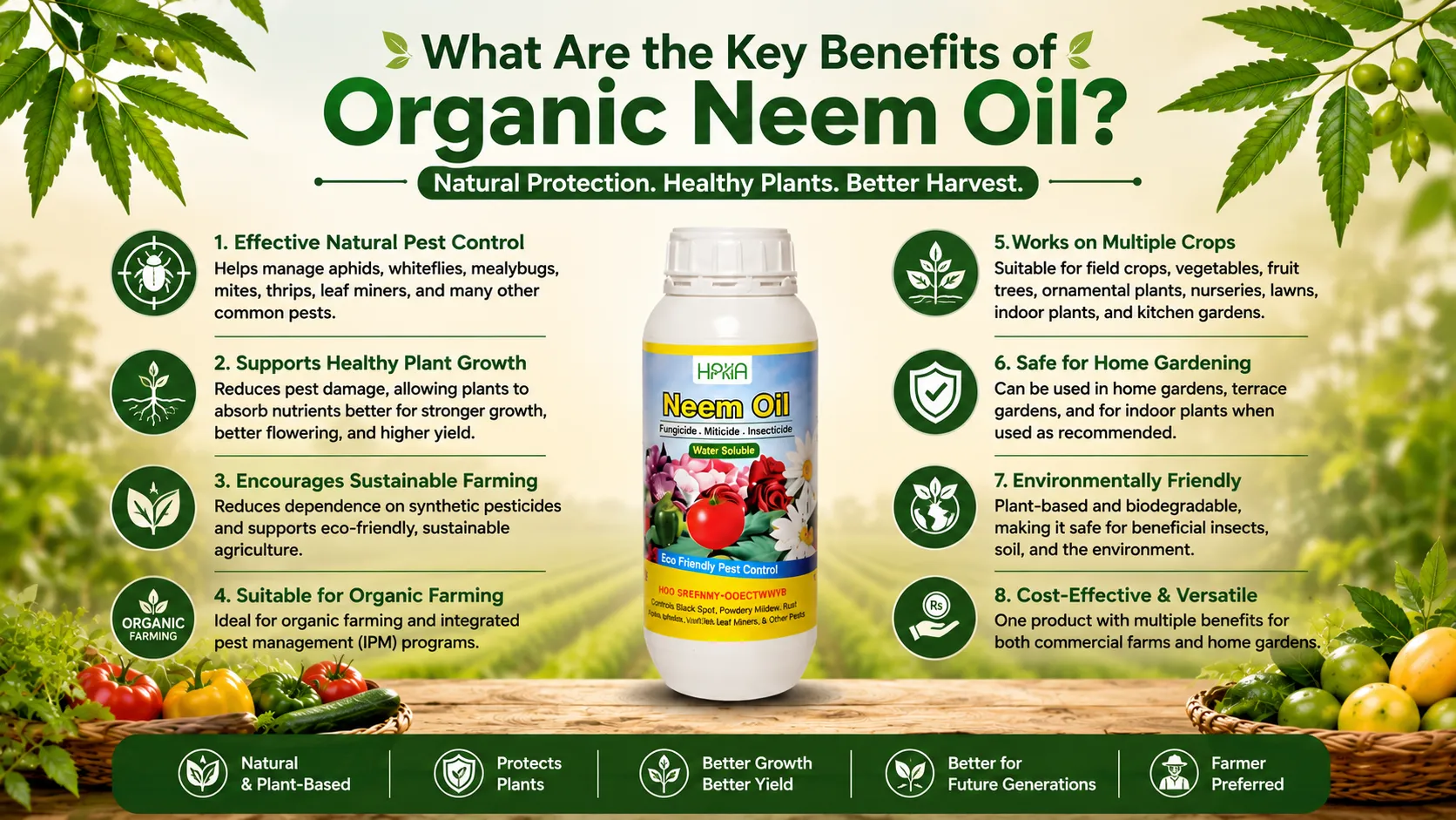What Are the Key Benefits of Organic Neem Oil