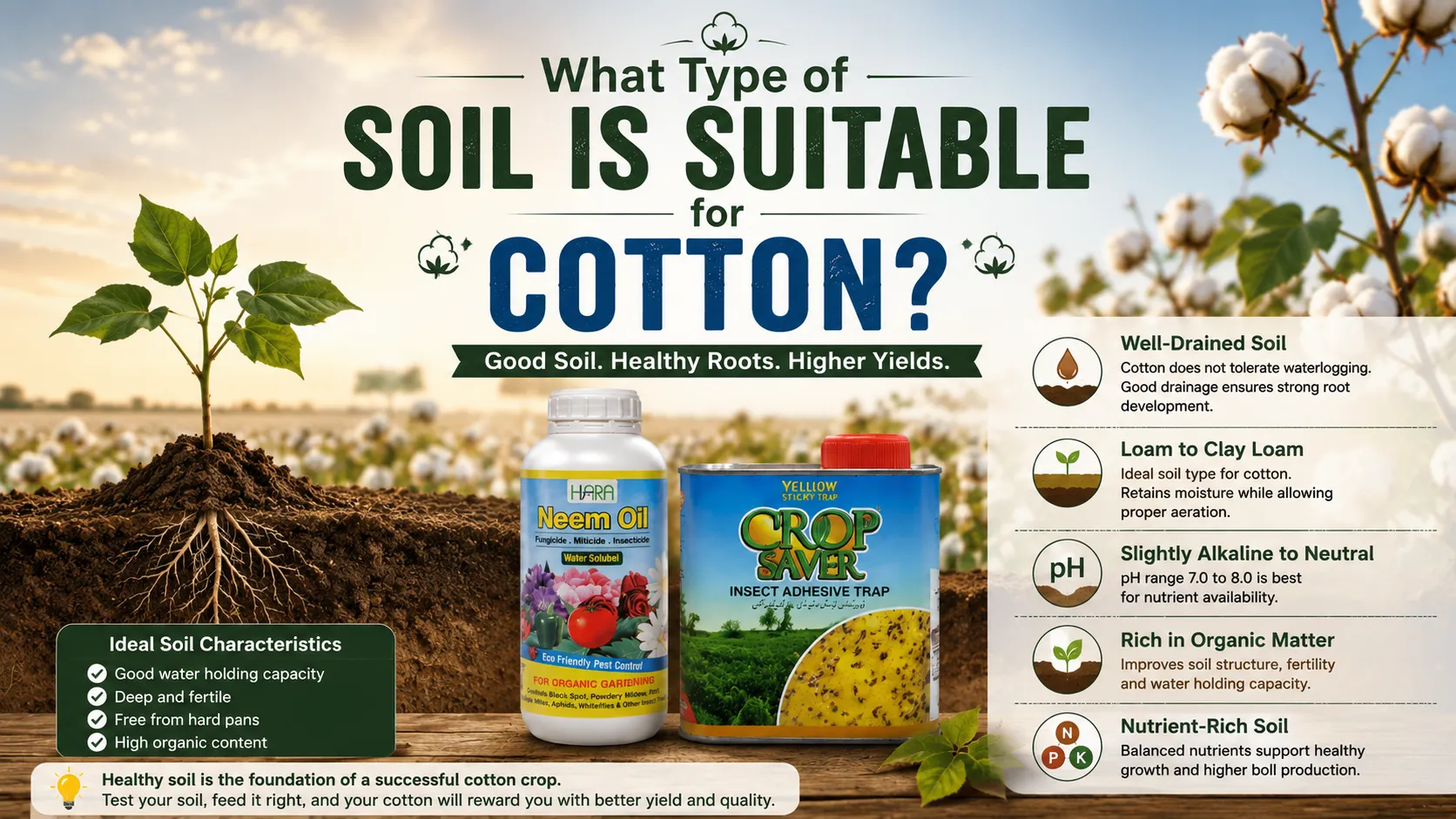 What Type of Soil Is Suitable for Cotton