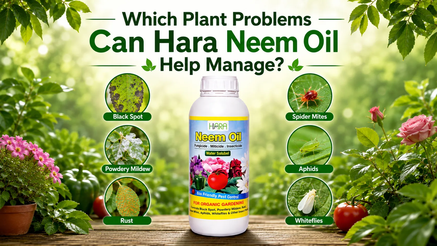Which Plant Problems Can Hara Neem Oil Help Manage