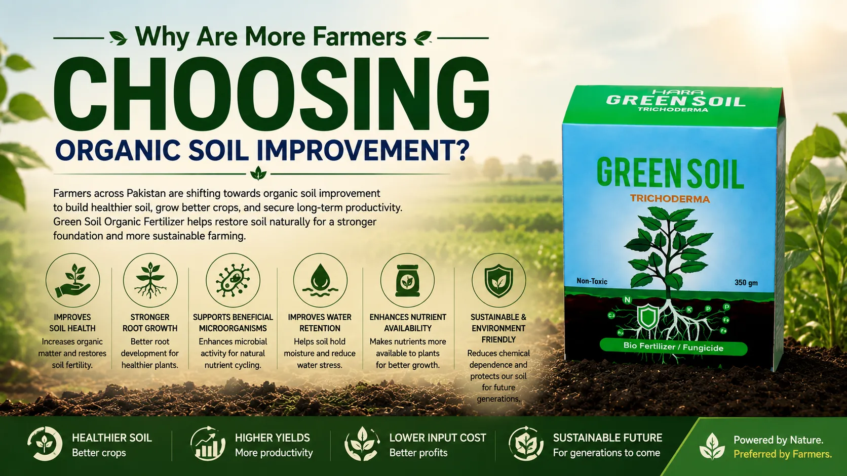 Why Are More Farmers Choosing Organic Soil Improvement